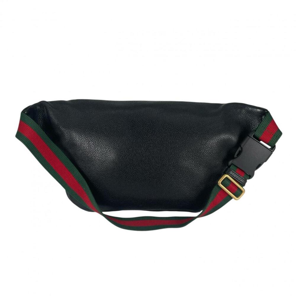 GUCCI Authentic Black Leather Fanny Pack - Picture 3 of 16
